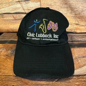 North End Hat Civic Lubbock Inc Men's Adjustable Black Art Culture Entertainment